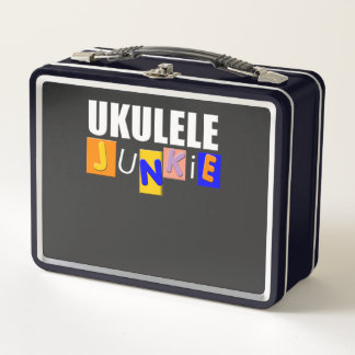 Lustige Ukulele Metall Brotdose