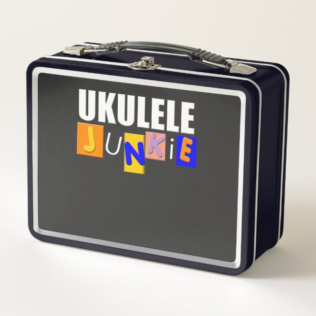 Lustige Ukulele Metall Brotdose (Vorderseite)