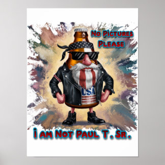 Lustige und bunte Dose Bier auf einem Poster