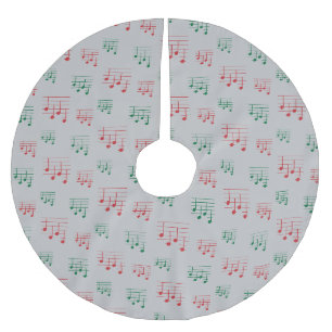 Lustige und Fancy Ukulele-Stimmlied Noten Polyester Weihnachtsbaumdecke