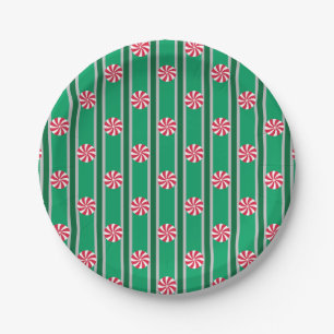 Lustige und Fancy Weihnachts-Pfefferminz-Bonbons Pappteller