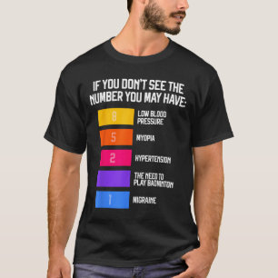 Lustige und humorvolle Badminton-Memes Shuttle Bir T-Shirt