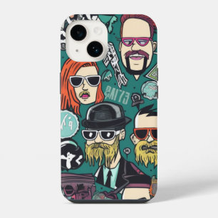 Lustige und süße Krypto-Punks iPhone 14 Hülle