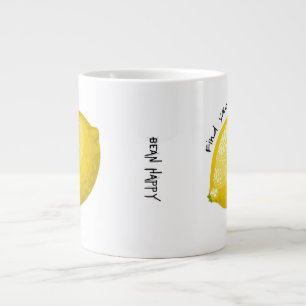 lustige, ungewöhnliche Kaffeetasse mit Zitronenlok Jumbo-Tasse