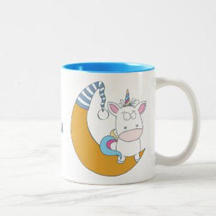 Lustige Unicorn-Name-Tassen Zweifarbige Tasse