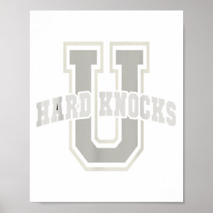 Lustige Universität der harten Schläge Bestätigung Poster