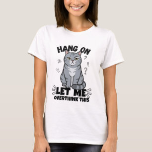 Lustige urteilende graue Katzendarstellung T-Shirt
