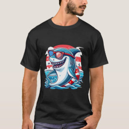 Lustige US-Flaggen-Sonnenbrille Cool American Shar T-Shirt