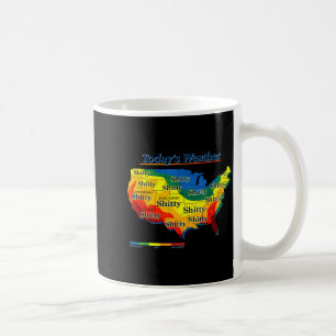 Lustige US-Wetterkarte Parodie heutige Vorhersage  Kaffeetasse