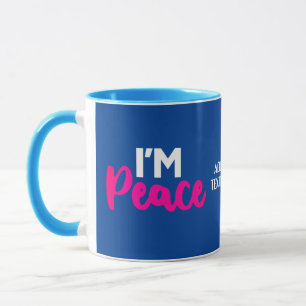 Lustige Valentinsgrüße als Friedensgeschenk für Si Tasse