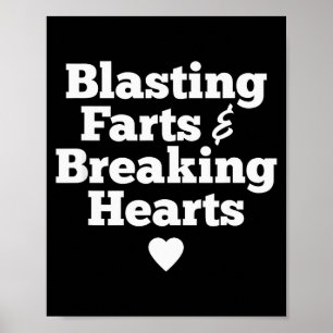 Lustige Valentinsgrüße Furzen & Herzen brechen Fun Poster