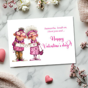 Lustige Valentinskarte mit skurrilem Paar-Humor Feiertagskarte