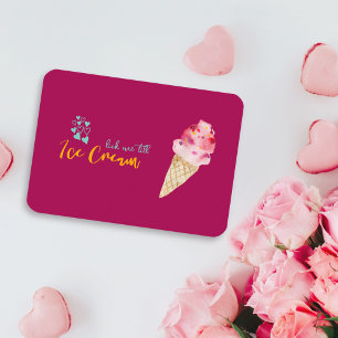 Lustige Valentinstag-Eiscreme-Witz-Zitatkarte Mitteilungskarte