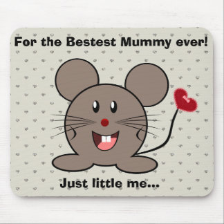 Lustige Valentinstag-Maus Mousepad