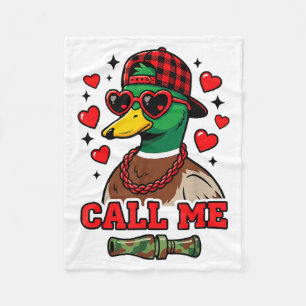 Lustige Valentinstag Ruf Mich Entenjagd Männer Fra Fleecedecke