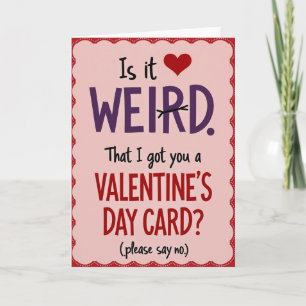 Lustige Valentinstag-Seltsame Karte