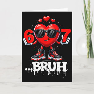 Lustige Valentinstage 67 Eiscreme Meme Six Seven  Karte