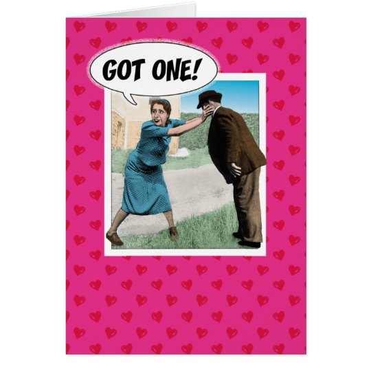 Lustige Valentinstagkarte: Erhaltenes! Karte