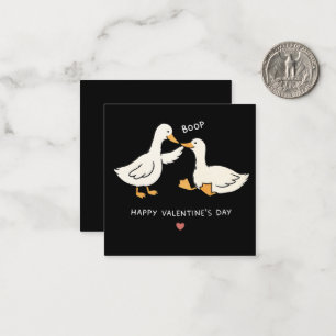 Lustige Valentinstagskarte - Alberner Gans Mitteilungskarte