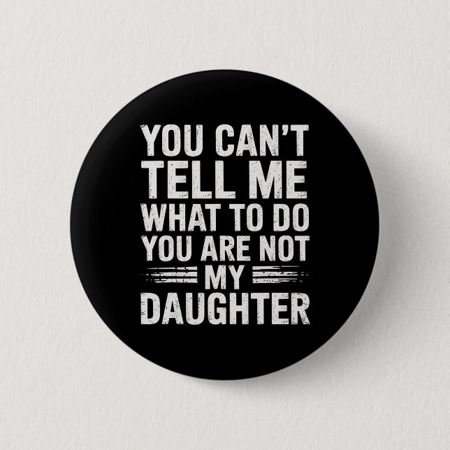 Lustige Vater Daddy-Geschenke Männer Von Tochter V Button (Vorderseite)