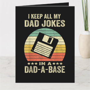 Lustige Väter-Witze für Männer in dad-a-Base Dankeskarte