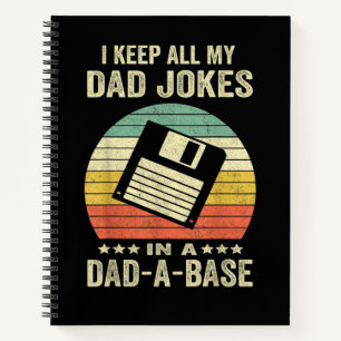 Lustige Väter-Witze für Männer in dad-a-Base Notizbuch