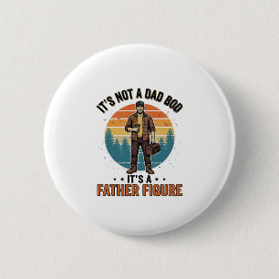 Lustige Vaterfigur Vintage-Dad-Humor-Shirt-Design Button