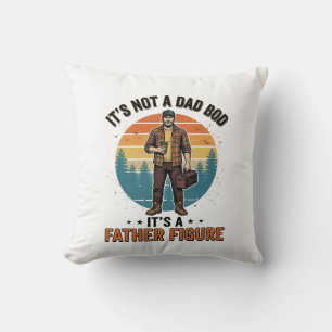 Lustige Vaterfigur Vintage-Dad-Humor-Shirt-Design Kissen