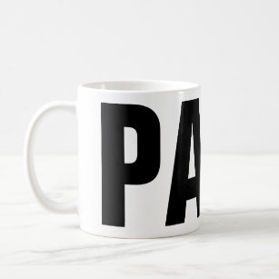 Lustige Vatertags-Tasse für Vati   PAPA-Schale Kaffeetasse