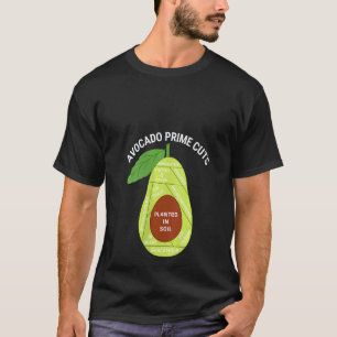 Lustige vegane Avocado Prime Cuts Guacamole Av Dam T-Shirt