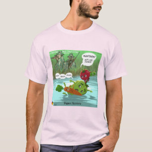 Lustige vegane Jäger von LTCartoons T-Shirt