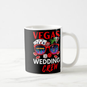 Lustige Vegas-Hochzeitscrew 2026 Junggesellenabsch Kaffeetasse