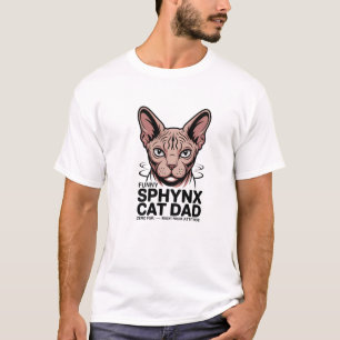 Lustige Vektorgrafik Sphynx-Katzendaddy T-Shirt