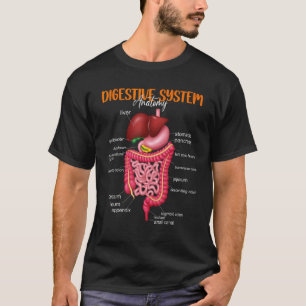 Lustige Verdauungssystem Anatomie Anatomische Biol T-Shirt