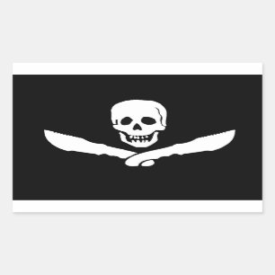 Lustige Verfolger-Aufkleber Rechteckiger Aufkleber