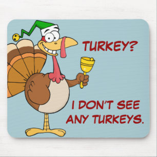 Lustige Verkleidung der Erntedank-Türkei für Mousepad