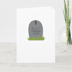 Lustige Verlobungskarte RIP Singelleben Karte