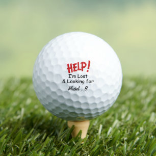 Lustige verlorene Ball Custom Name Golfball