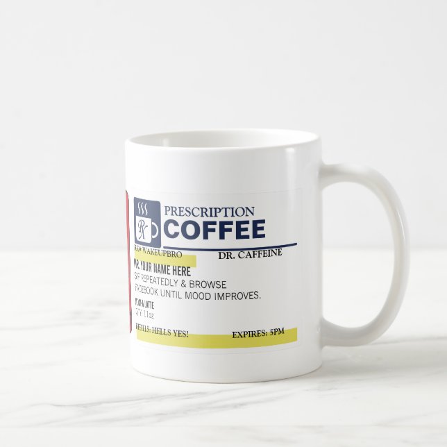 Lustige Verordnungs-Kaffee-Tasse Kaffeetasse (Rechts)