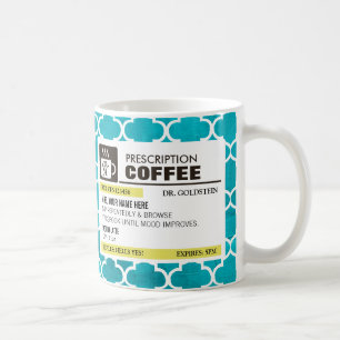 Lustige Verordnungs-Kaffee-Tasse mit Monogramm Kaffeetasse