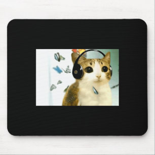 Lustige verrückte Katzen-Eule Internet-Trend-Meme  Mousepad