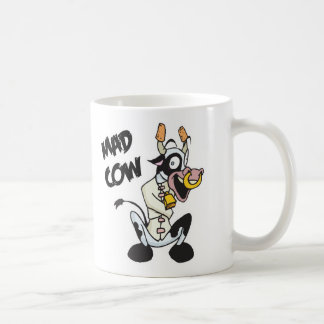 lustige verrückte Kuh Kaffeetasse