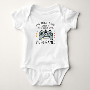 Lustige Videospiel-Zitate Videospiele Papa Baby Strampler