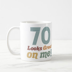 Lustige Vintage 70. Geburtstag Kaffeetasse