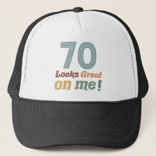 Lustige Vintage 70. Geburtstag Truckerkappe