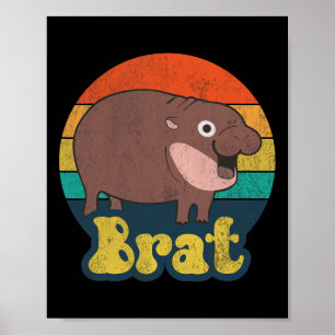 Lustige Vintage-Bratwurst Ba Poster