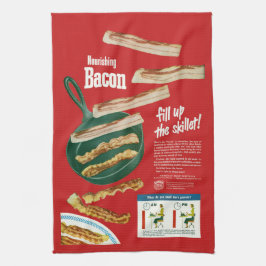 Lustige Vintage "ernährenspeck-" Anzeige Küchentuch