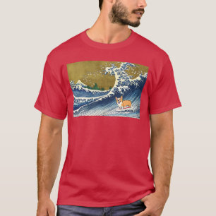 Lustige Vintage-Surf-Welle Pembroke Welsh Corgi Do T-Shirt