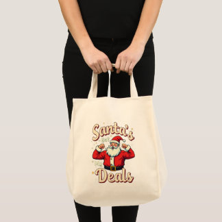 Lustige Vintage-Weihnachtsmann-Deals zum Flexen Tragetasche