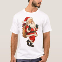 Lustige Vintage-Weihnachtsmann-Weihnachtsillustrat